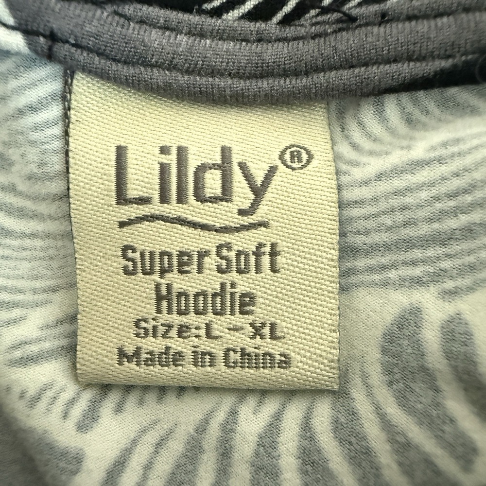 Lildy Womens Floral Super Soft Hoodie Sweatshirt L/XL Outdoors Casual Gorpcore - Picture 4 of 12
